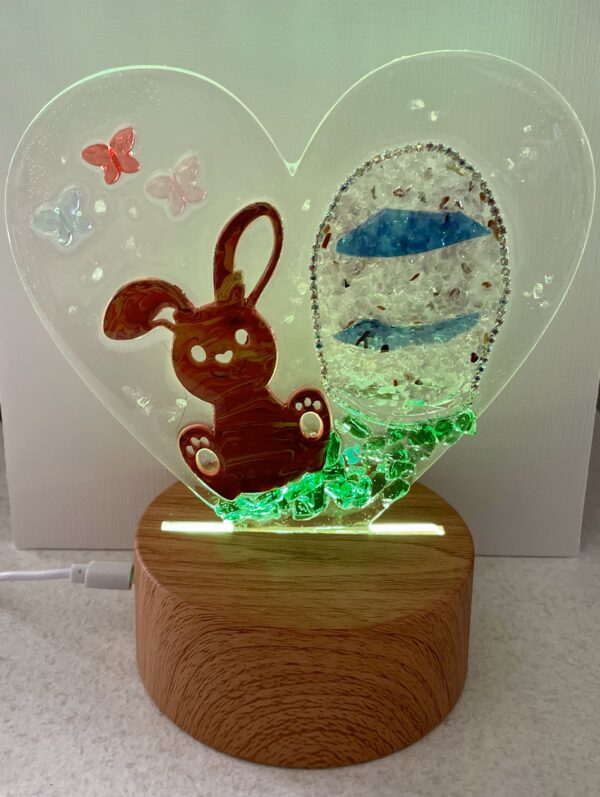 Heart Night Light - Bunny