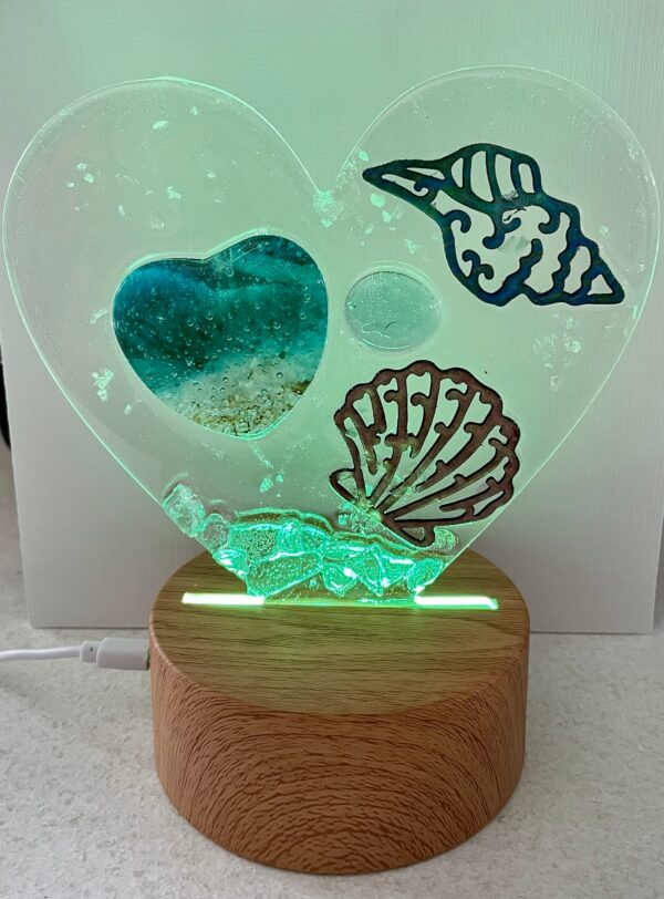 Heart Night Light - Shells