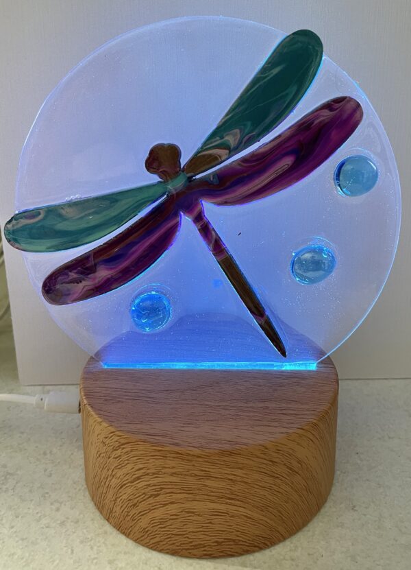 Heart Night Light - Dragonfly